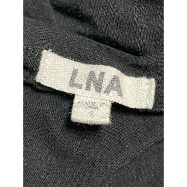 LNA Ashley Jane Cold Shoulder Crew Neck Long Sleeve Slim T-Shirt Blouse Top Sz S