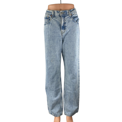 Levi's Low Pro Straight Women's Blue Light Wash High Waist Denim Jeans Pants 30