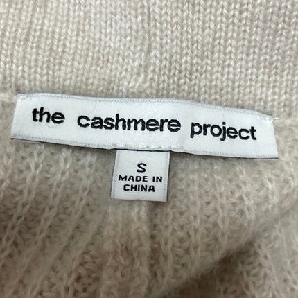 The Cashmere Project 100% Cashmere Beige Tapered Lounge Trousers Jogger Pants S