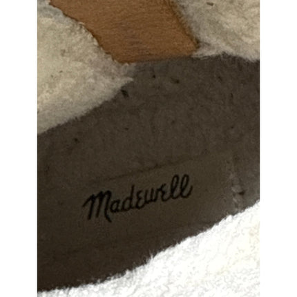 Madewell The Marceline Women's Brown Suede Faux Shearling Clog Ankle Boots Sz 9