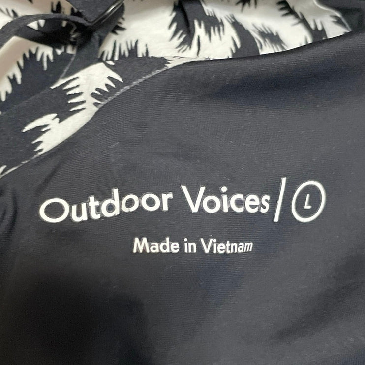 Outdoor Voices The Exercise Black White Built in Short Tennis Golf Dress Size L