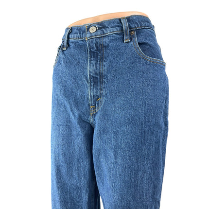 Abercrombie & Fitch 90's Straight Blue Ultra High Rise Denim Jeans Pants Size 8