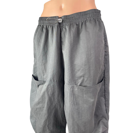 Zara Women's Gray High Rise Baggy Skater Parachute Jogger Sweat Pants Size M