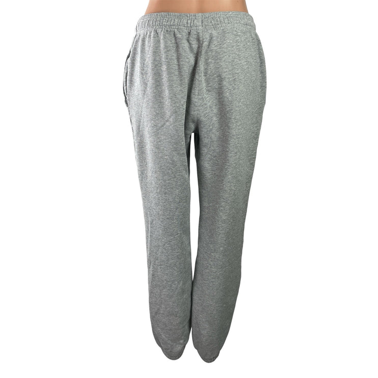 Lacoste Sport Gray Drawstring High Waisted Jogger Jogging Sweat Track Pants Sz L