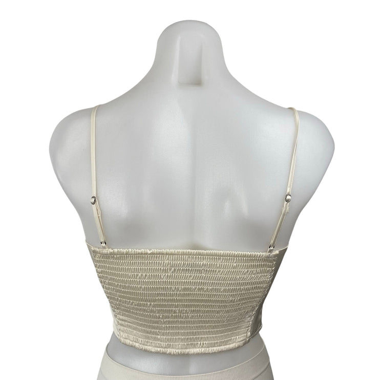 Abercrombie & Fitch Satin Sleeveless Crop Bustier Bralette Cami Tank Top Size XS