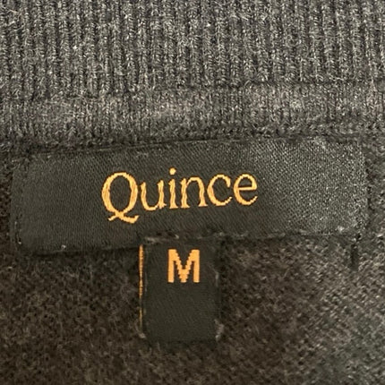 Quince Women's Black Cashmere Long Sleeve Crew Neck Pullover Sweater Top Size M