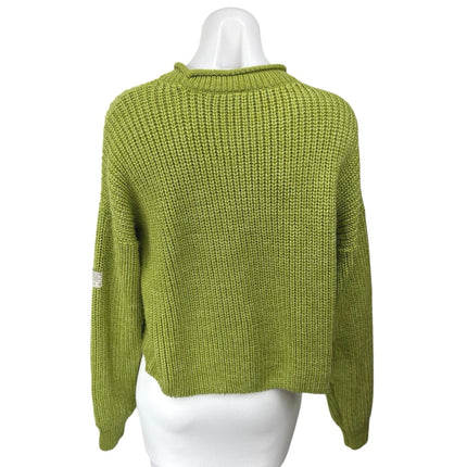 Urban Outfitters Green Knit Long Sleeve Crew Neck Pullover Sweater Top Size S
