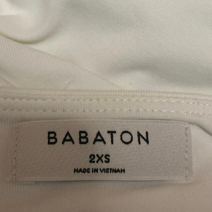 Aritzia Babaton White Sleeveless Cami Camisole Thong Tank Bodysuit Top Size 2XS