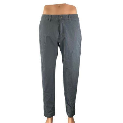 Lululemon Men's Gray High Waist Straight Leg Chino Khaki Trousers Pants Size 32