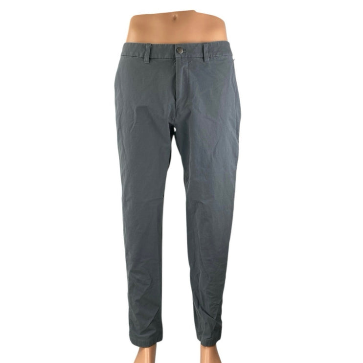 Lululemon Men's Gray High Waist Straight Leg Chino Khaki Trousers Pants Size 32
