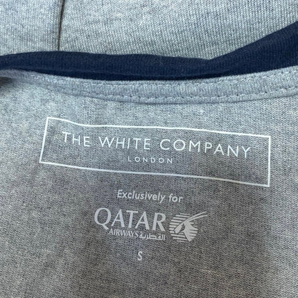 The White Company Men's Gray Knit V-Neck  Long Sleeve Casual Shirt Top Size S