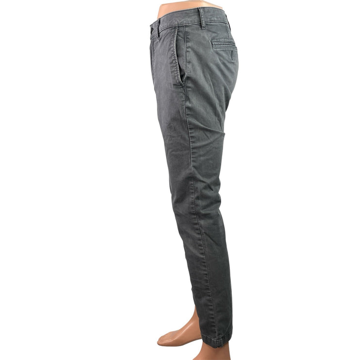 Flint and Tinder Mens Gray Mid Rise Slim Fit Straight Leg Denim Jeans Size 30x30