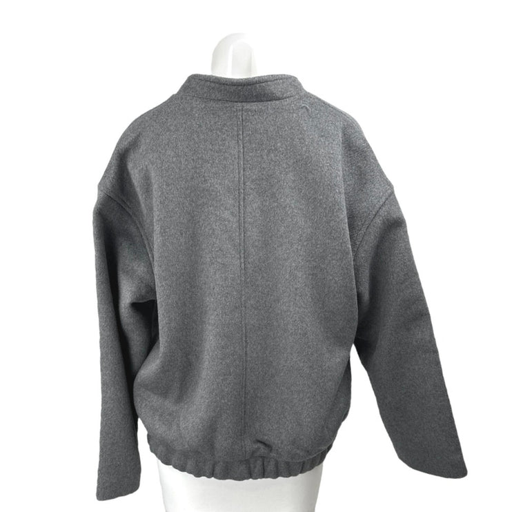 Abercrombie & Fitch Women's Black Long Sleeve Oversized Bomber Jacket Size M