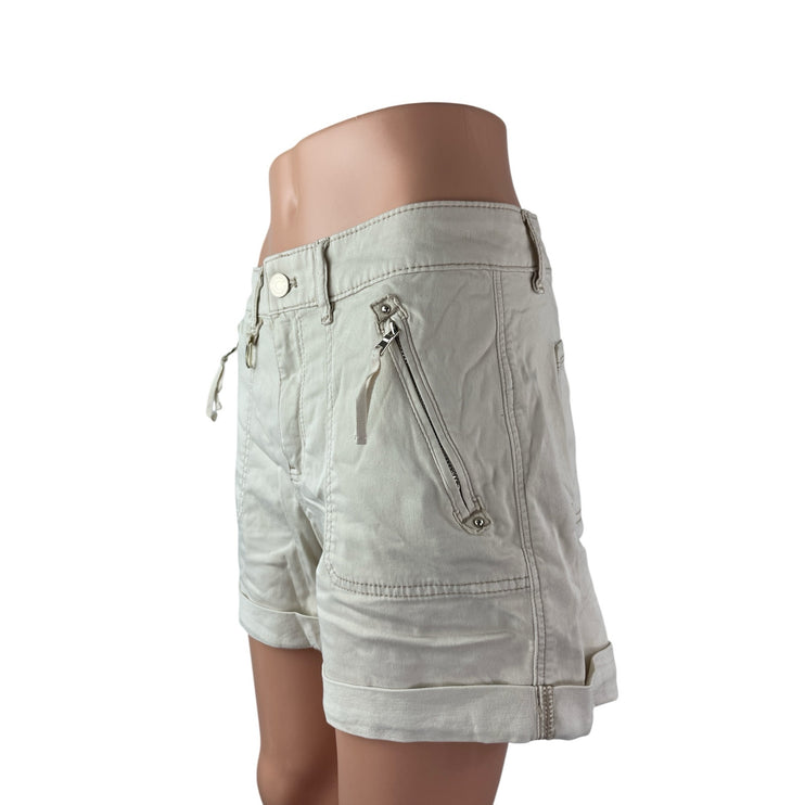 White House Black Market The Pret A Play Beige Outdoor Hiking Cargo Shorts Sz 4