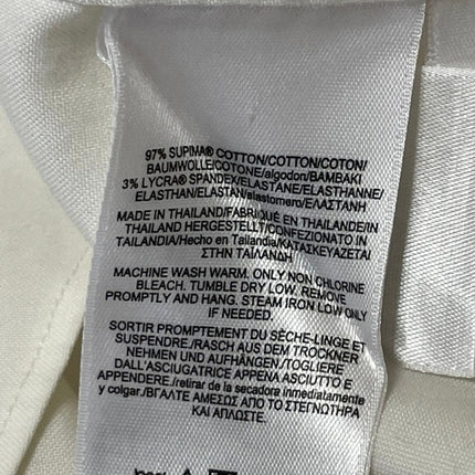 Brooks Brothers Men's White Non Stretch Milano Long Sleeve Dress Shirt Top 16.5