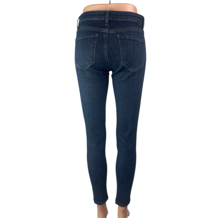 Dish Performance Women's Blue Mid Rise Dark Wash Skinny Denim Jeans Size 26x28