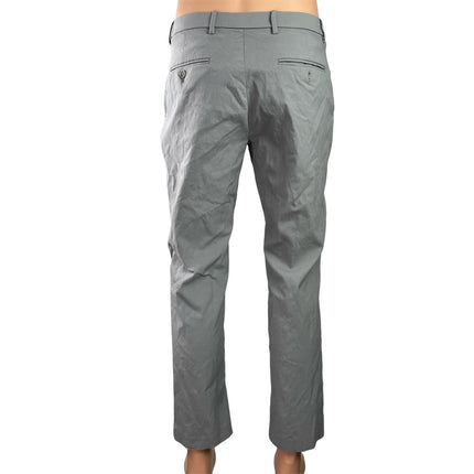 Tommy Hilfiger Men's Gray Mid Rise Straight Leg Trousers Dress Pants Size 32x30