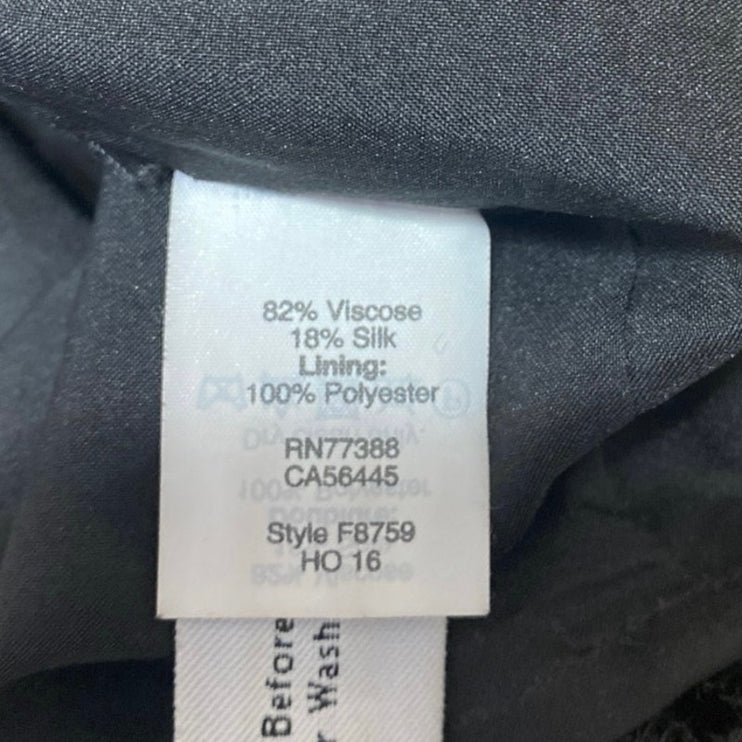 Madewell Black Velvet Velour Sleeveless Cami Camisole Mini Slip Tank Dress Sz 0