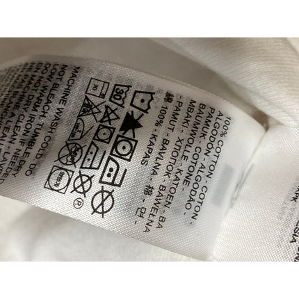 Levi's Women's White Logo Print Short Sleeve Crew Neck Baby Tee T Shirt Top XS
