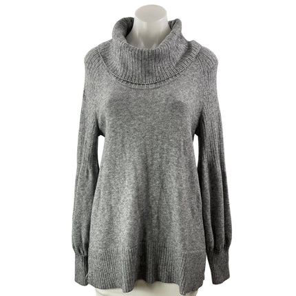 Anthropologie Paloma Gray Long Sleeve Cowl Neck Knit Tunic Sweater Top Size S