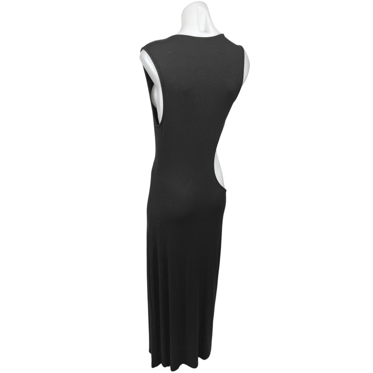 WeWoreWhat Black Sleeveless Cutout Stretch Pullover Maxi Bodycon Dress Size S