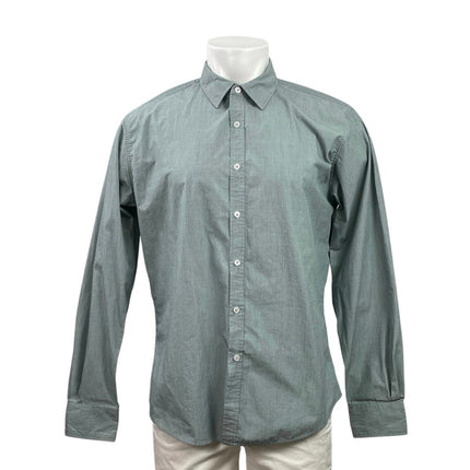 Beverly Hills Polo Club Men's Blue Long Sleeve Collared Button Down Shirt Top L