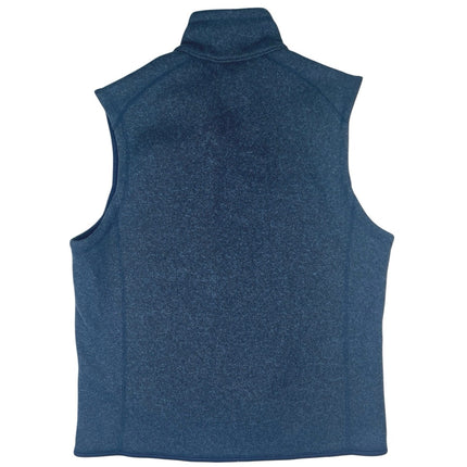 Patagonia Better Men's Blue Fleece Zip Up High Neck Pockets Sweater Vest Coat L