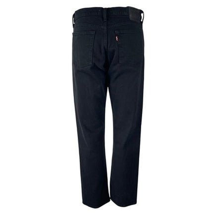 Levi's Wedgie Straight Women's Black High Rise Relaxed Ankle Denim Jeans Size 28