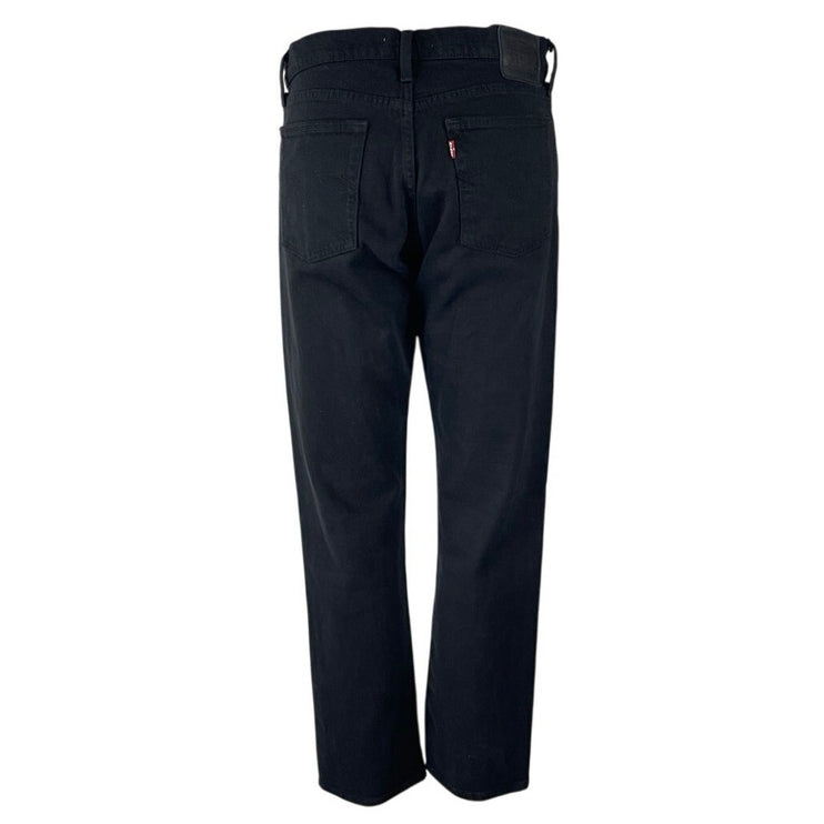 Levi's Wedgie Straight Women's Black High Rise Relaxed Ankle Denim Jeans Size 28