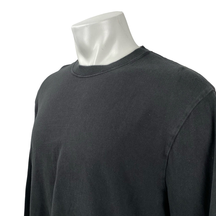Madewell Men's Black Crew Neck Long Sleeve Sweater Sweatshirt Tee T-Shirt Top L