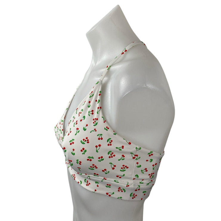 JoyLab Cherry Halter Neck Sleeveless Yoga Athletic Activewear Sports Bra Top S