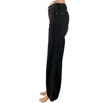 Wrangler Women's Black High Rise Wide Leg Baggy Palazzo Denim Jeans Size 24x32