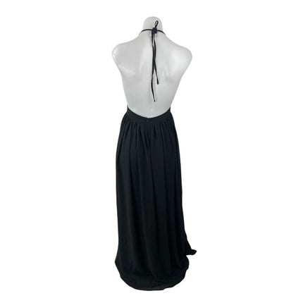 Fashion Nova Love Me Better Black Halter Floral Sleeveless A Line Maxi Dress M
