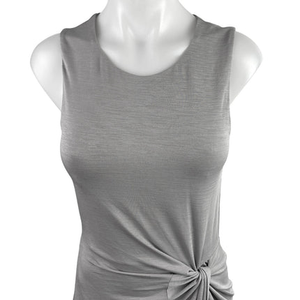 Lovers + Friends Jenna Gray Twist Knot Sleeveless Midi Bodycon Tank Dress Size S
