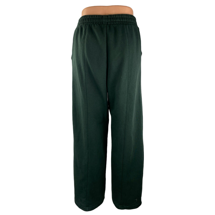 GAP Green Fleece High Rise Straight Leg Track Athletic Trousers Sweat Pants Sz S