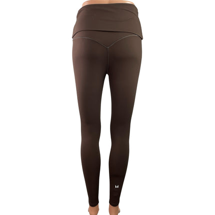 MP Womens Brown Mid Rise Skinny Activewear Workout Yoga Leggings Pants Size M