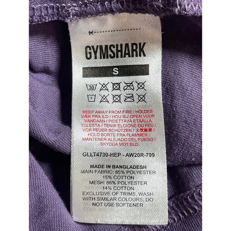 Gymshark Training Purple Long Sleeve Slim Yoga Athletic Activewear Shirt Top S