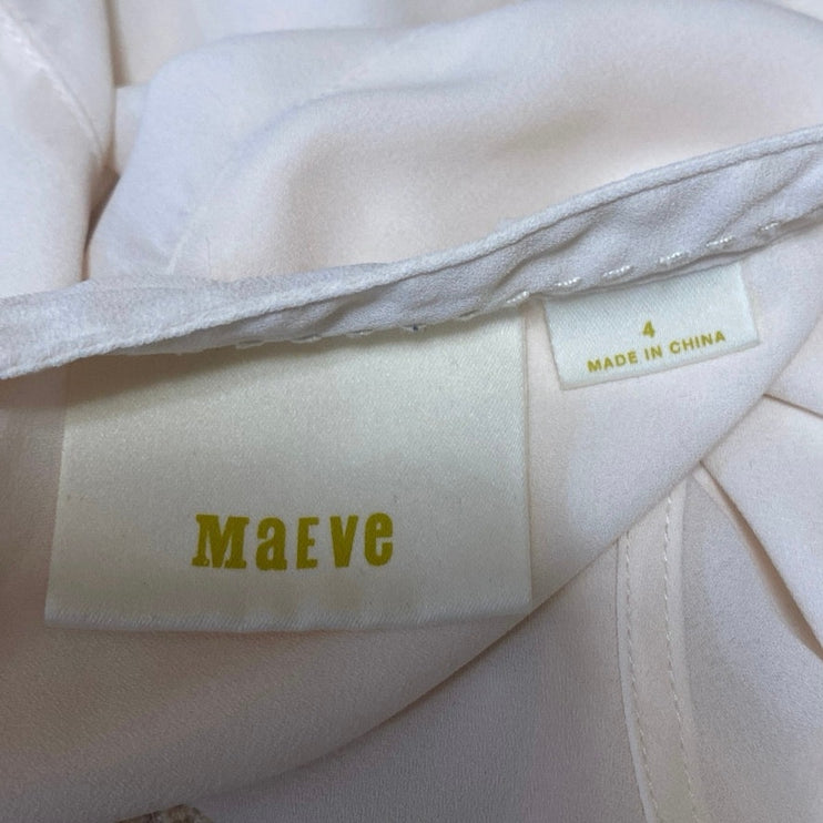 Anthropologie Maeve Marguerite Cream White Eyelet Sleeveless Tank Blouse Top 4