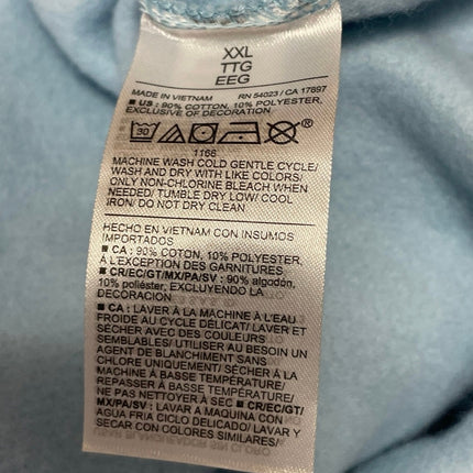 NEW Old Navy So Comfy Blue Embroidered Floral Long Sleeve Sweater Sweatshirt XXL
