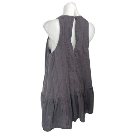Urban Outfitters Maisy Black Sleeveless Ruffle Racerback Mini Tank Shift Dress M