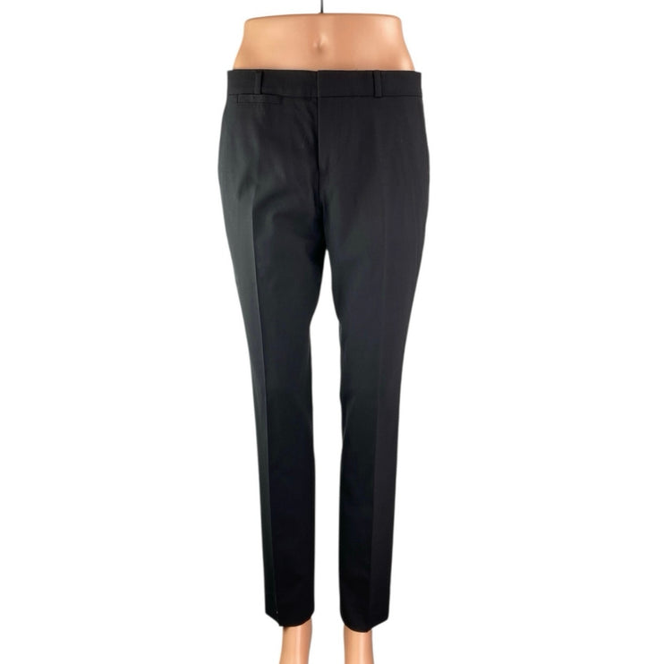 Banana Republic Harper Women's Black Mid Rise Straight Trousers Dress Pants Sz 2