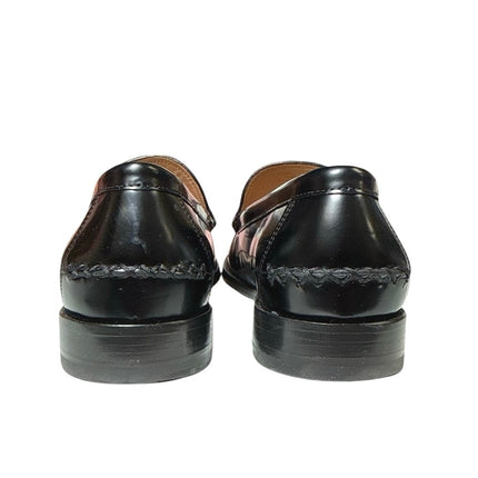 Cole Haan Lana Lux Women's Black Leather Almond Toe Tassel Flat Loafer Shoes 8.5
