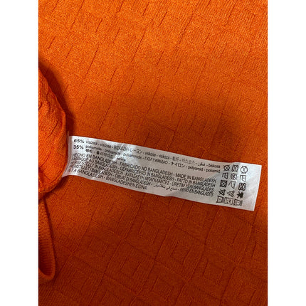 Zara Women's Orange Sleeveless Textured Knit Tank Top & Mini Skirt Sets Size L