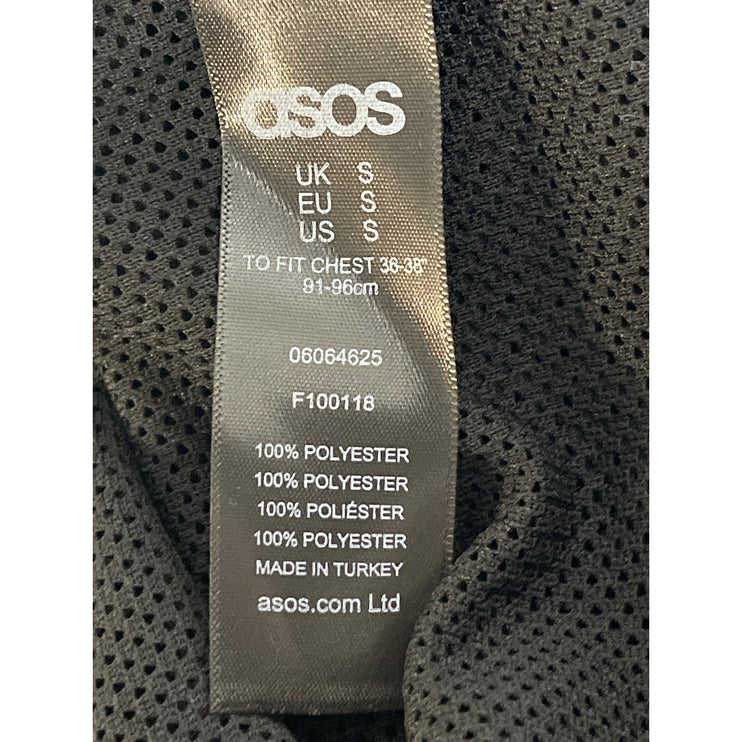 Asos Women's Black Sheer Mesh See Through Tunic Midi Cover Up T-Shirt Dress Sz S