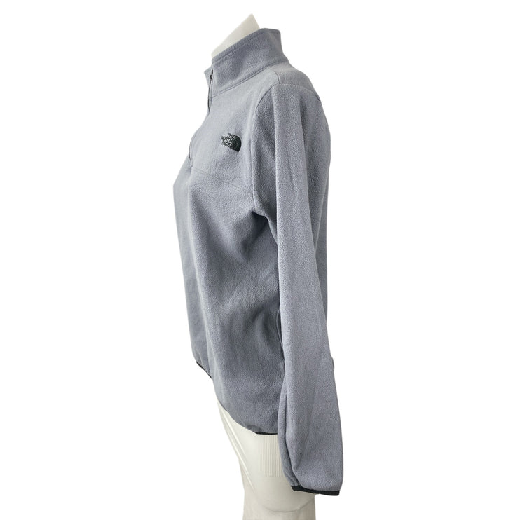 The North Face Glacier Gray Fleece Long Sleeve Mockneck Sweatshirt Sweater Top M
