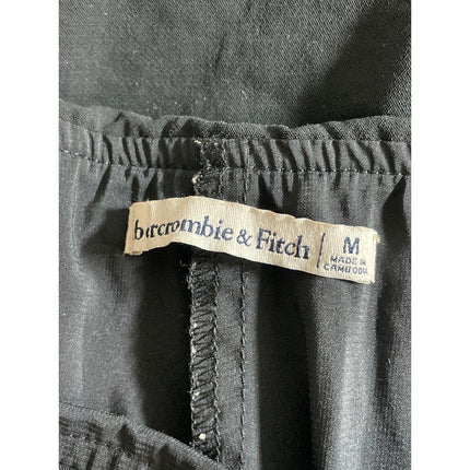 Abercrombie & Fitch Women's Black High Waisted Straight Mini Skirt Skort Size M