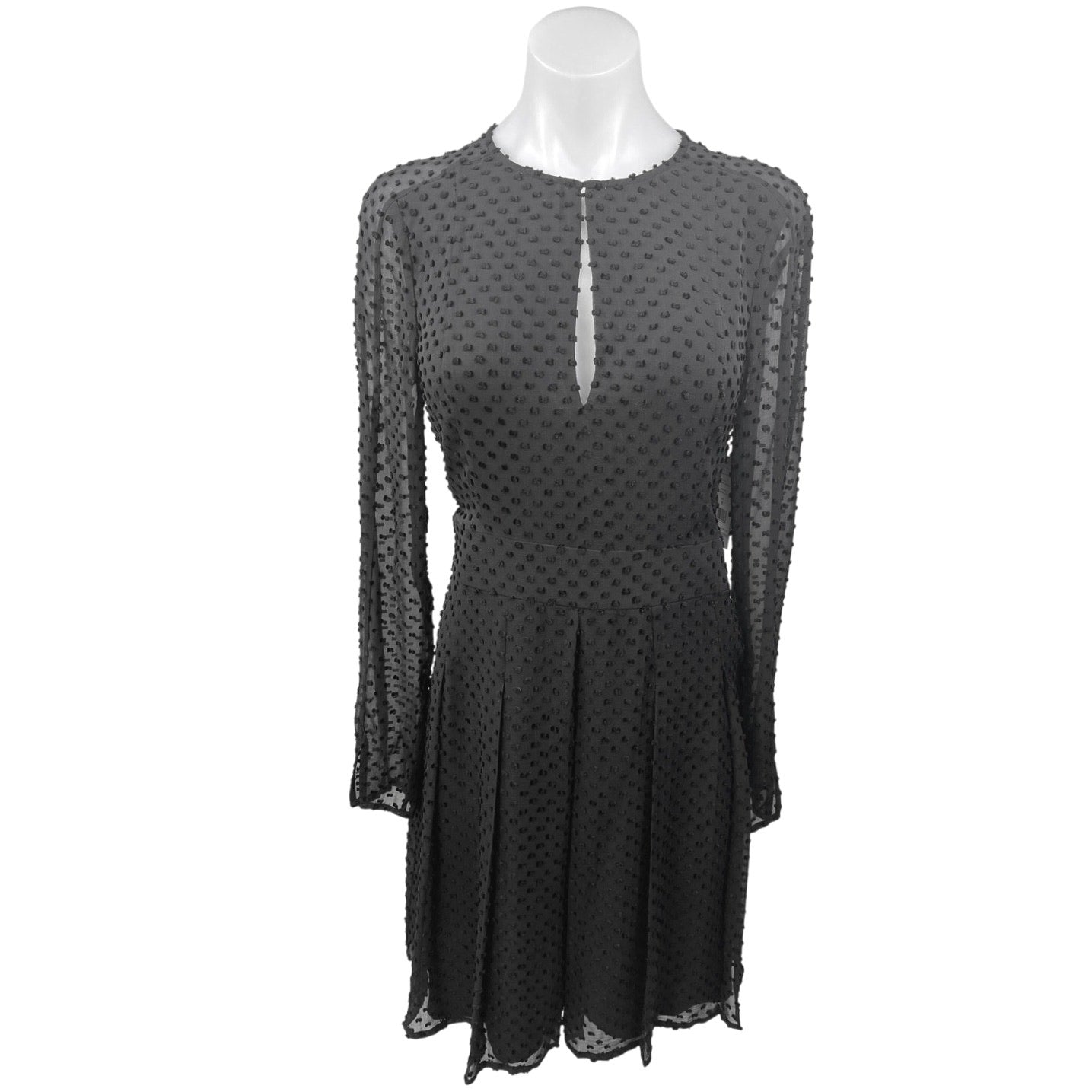 Equipment Jenava Silk-Blend Dot Dress - Black Equipment Jenava Silk-Blend Dot Dress - Black