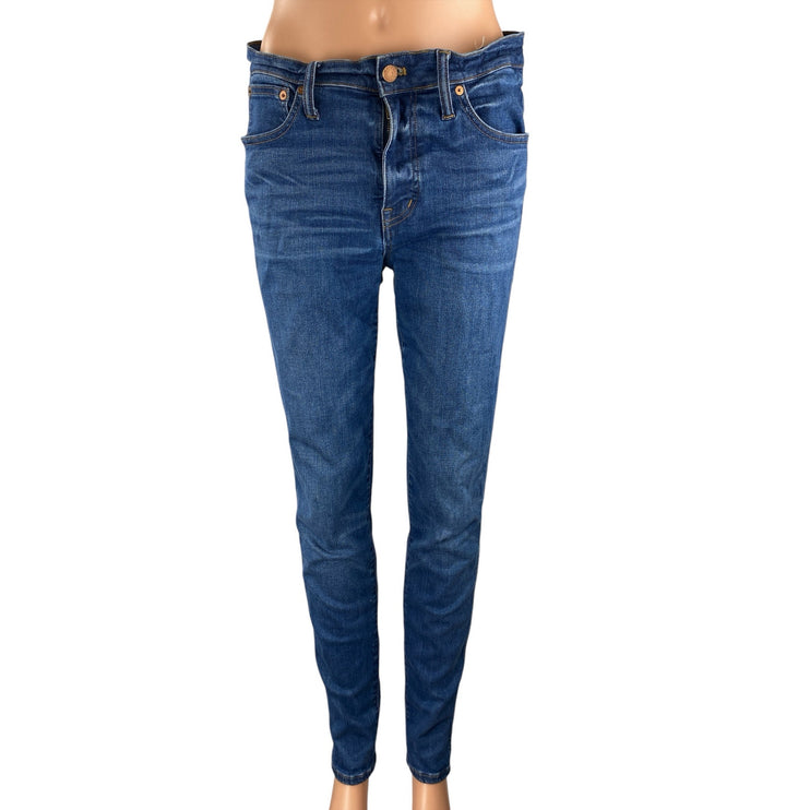 Madewell Women's Blue High Rise Slim Fit Classic Skinny Denim Jeans Pants Sz 29