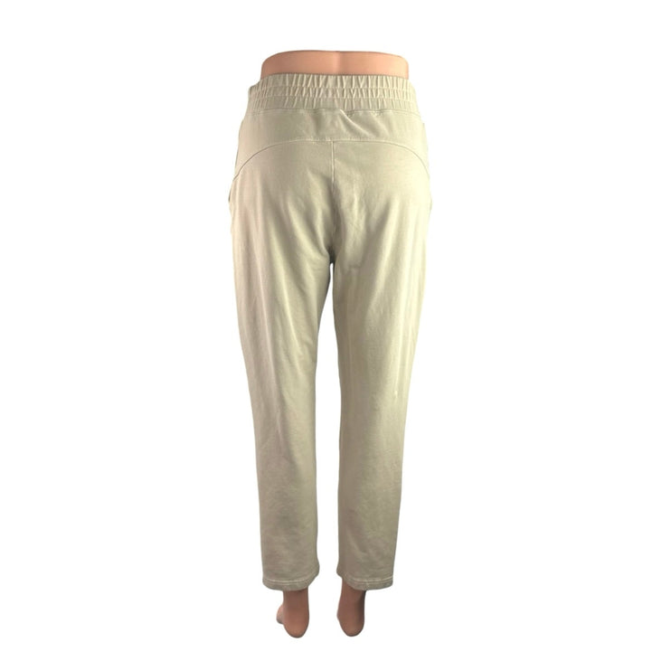 Aritzia Babaton Weekender Beige Straight Tapered Casual Lounge Trousers Pants S