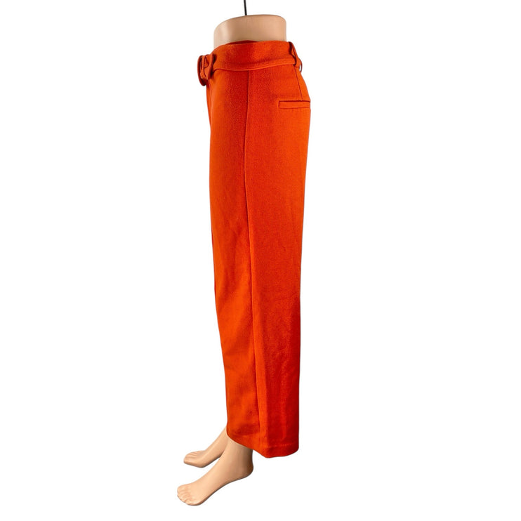 Free People Women's Coral Belted High Rise Wide Leg Baggy Trousers Pants Size 4